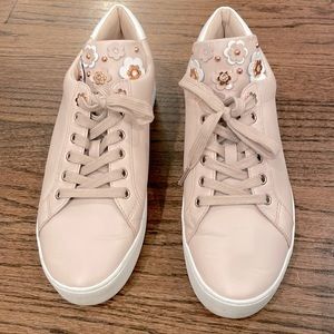 Michael Kors Mindy Floral Sneakers, Soft Pink, Size 8.5 (US)